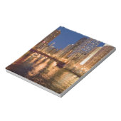 Chicago, Illinois, Skyline und Chicago River mit 2 Notizblock (Rotiert)