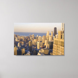 Chicago, Illinois, Skyline vom Sears Tower Leinwanddruck