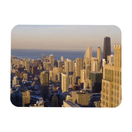 Chicago, Illinois, Skyline vom Sears Tower Magnet (Horizontal)