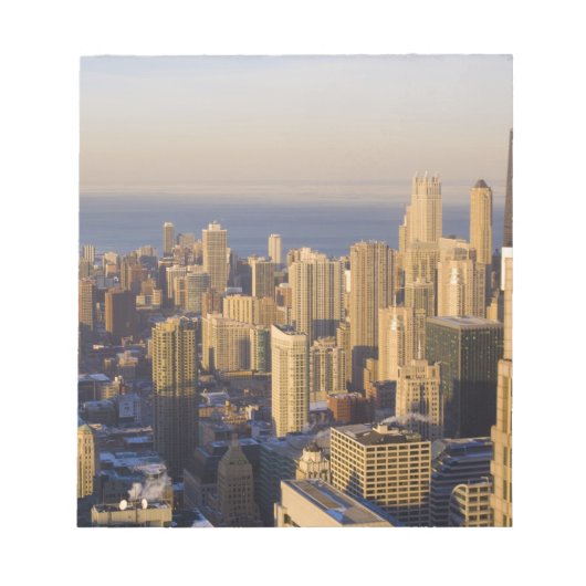 Chicago, Illinois, Skyline vom Sears Tower Notizblock (Vorderseite)