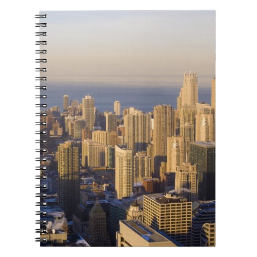 Chicago, Illinois, Skyline vom Sears Tower Notizblock (Vorderseite)