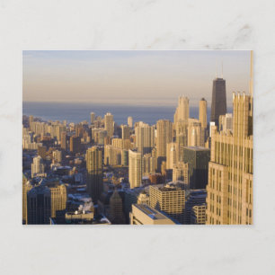 Chicago, Illinois, Skyline vom Sears Tower Postkarte