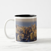 Chicago, Illinois, Skyline vom Sears Tower Zweifarbige Tasse (Links)