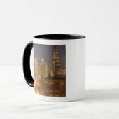 Chicago, Illinois, Skyline von der Westschleife an Tasse (Vorderseite Links)