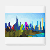 Chicago Illinois Skyline von Jon Baran Magnet (Vorne)