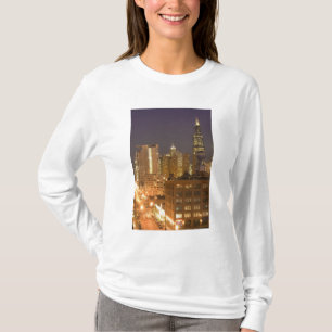Chicago, Illinois, Skyline von West Loop bei T-Shirt