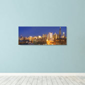 Chicago, Illinois, Skyline von West Loop erschosse Leinwanddruck (Insitu (Holzboden))