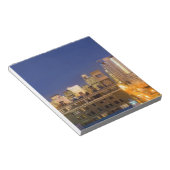 Chicago, Illinois, Skyline von West Loop erschosse Notizblock (angewinkelt)