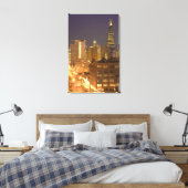 Chicago, Illinois, Skyline von West Loop, Leinwanddruck (Insitu (Schlafzimmer))