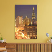 Chicago, Illinois, Skyline von West Loop, Leinwanddruck (Insitu (Wohnzimmer))