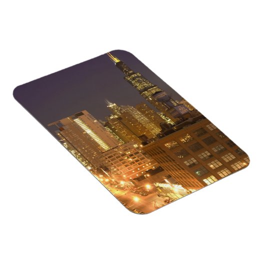 Chicago, Illinois, Skyline von West Loop, Magnet (Rechte Seite)