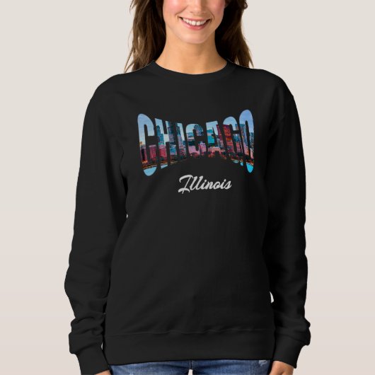 Chicago Illinois Souvenirs Sweatshirt (Vorderseite)