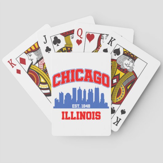 Chicago, Illinois Spielkarten (Rückseite)