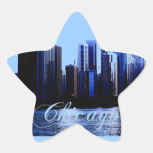 Chicago Illinois Stern-Aufkleber