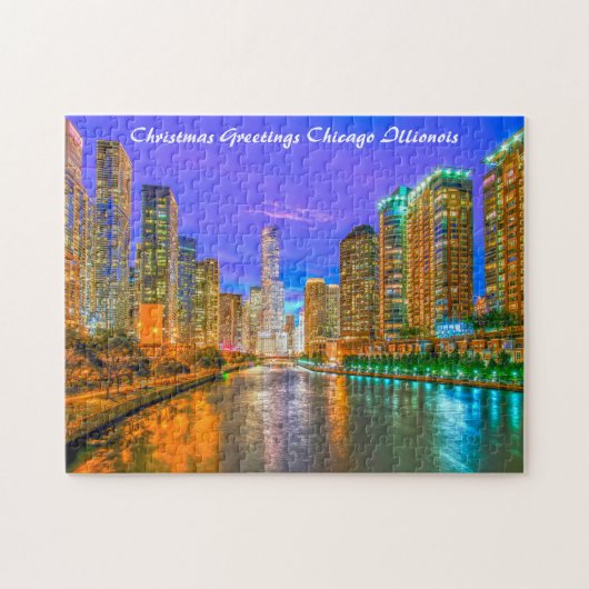 Chicago Illinois Streetscape Puzzle (Horizontal)