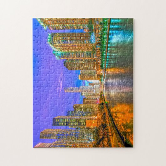 Chicago Illinois Streetscape Puzzle (Vertikal)