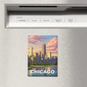 Chicago Illinois Travel Magnet (In Situ (Geschirrspüler))