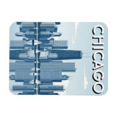 Chicago Illinois Travel Magnet (Horizontal)