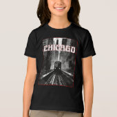 Chicago Illinois Tri-Blend Shirt (Vorderseite)