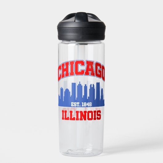 Chicago, Illinois Trinkflasche (Vorderseite)