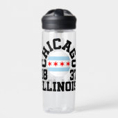 Chicago, Illinois Trinkflasche (Vorderseite)