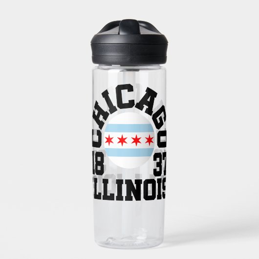 Chicago, Illinois Trinkflasche (Vorderseite)