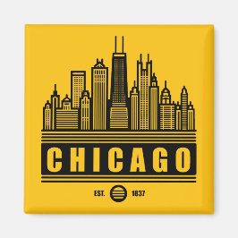 Chicago Illinois United Staaten Magnet