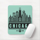 Chicago Illinois United Staaten Mousepad (Mit Mouse)