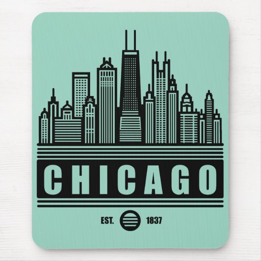 Chicago Illinois United Staaten Mousepad (Vorne)