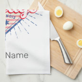 Chicago Illinois United Staaten Retro Skyline USA Geschirrtuch (Viertel Falte)