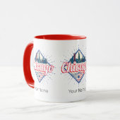 Chicago Illinois United Staaten Retro Skyline USA Tasse (Vorderseite Links)
