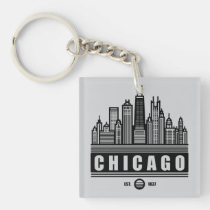 Chicago Illinois United Staaten Schlüsselanhänger