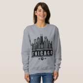 Chicago Illinois United Staaten Sweatshirt (Vorne ganz)