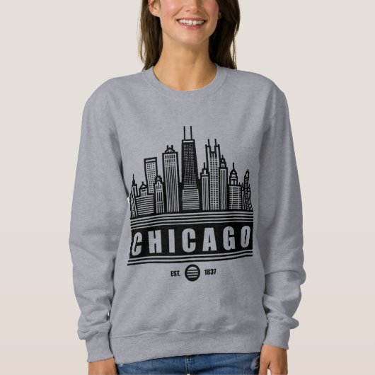Chicago Illinois United Staaten Sweatshirt (Vorderseite)
