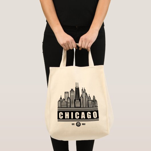 Chicago Illinois United Staaten Tragetasche (Vorderseite (Produkt))