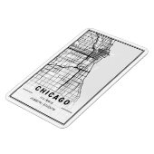 Chicago Illinois USA City Travel City Map Magnet (Linke Seite)