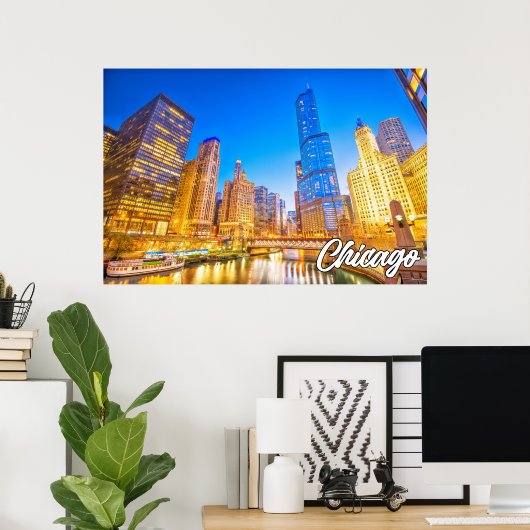 Chicago, Illinois, USA Poster (Heimbüro)