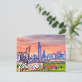 Chicago, Illinois, USA Postkarte (Stehend Vorderseite)