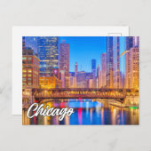 Chicago, Illinois, USA Postkarte (Vorne/Hinten)