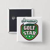 Chicago Illinois USA Reiseplakat Button (Vorne & Hinten)