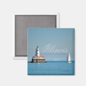 Chicago Illinois USA Travel Souvenir Kühlschrankma Magnet (Vorderseite/Rückseite)