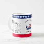 Chicago, Illinois, Vereinigte Staaten elegant Kaffeetasse (Vorderseite Links)