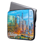 Chicago, Illinois, Vereinigte Staaten Laptopschutzhülle (Vorderseite Links)