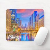 Chicago, Illinois, Vereinigte Staaten Mousepad (Mit Mouse)