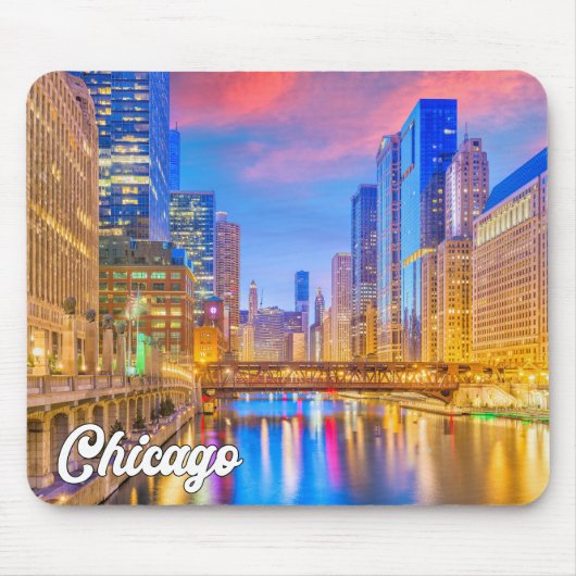 Chicago, Illinois, Vereinigte Staaten Mousepad (Vorne)