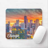 Chicago, Illinois, Vereinigte Staaten Mousepad (Mit Mouse)