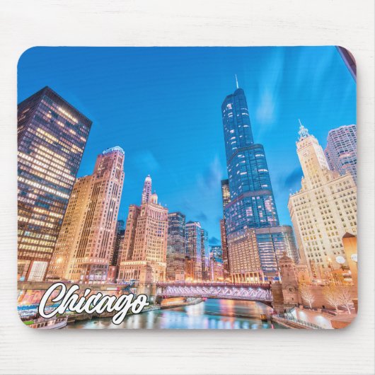 Chicago, Illinois, Vereinigte Staaten Mousepad (Vorne)