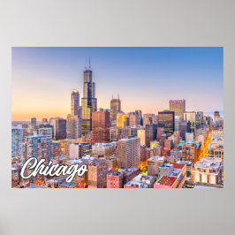 Chicago, Illinois, Vereinigte Staaten Poster
