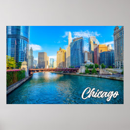Chicago, Illinois, Vereinigte Staaten Poster
