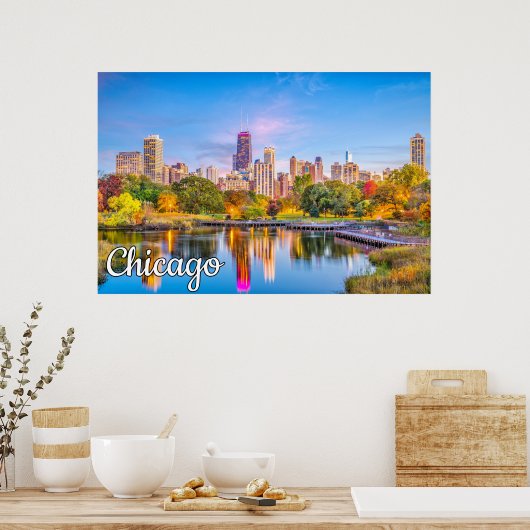 Chicago, Illinois, Vereinigte Staaten Poster (Küche)